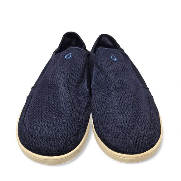 Olukai Nohea Mesh Top Loafers Men's Navy Slip On Hawaiian Resort Style Comfy 13 - Picture 2 of 9